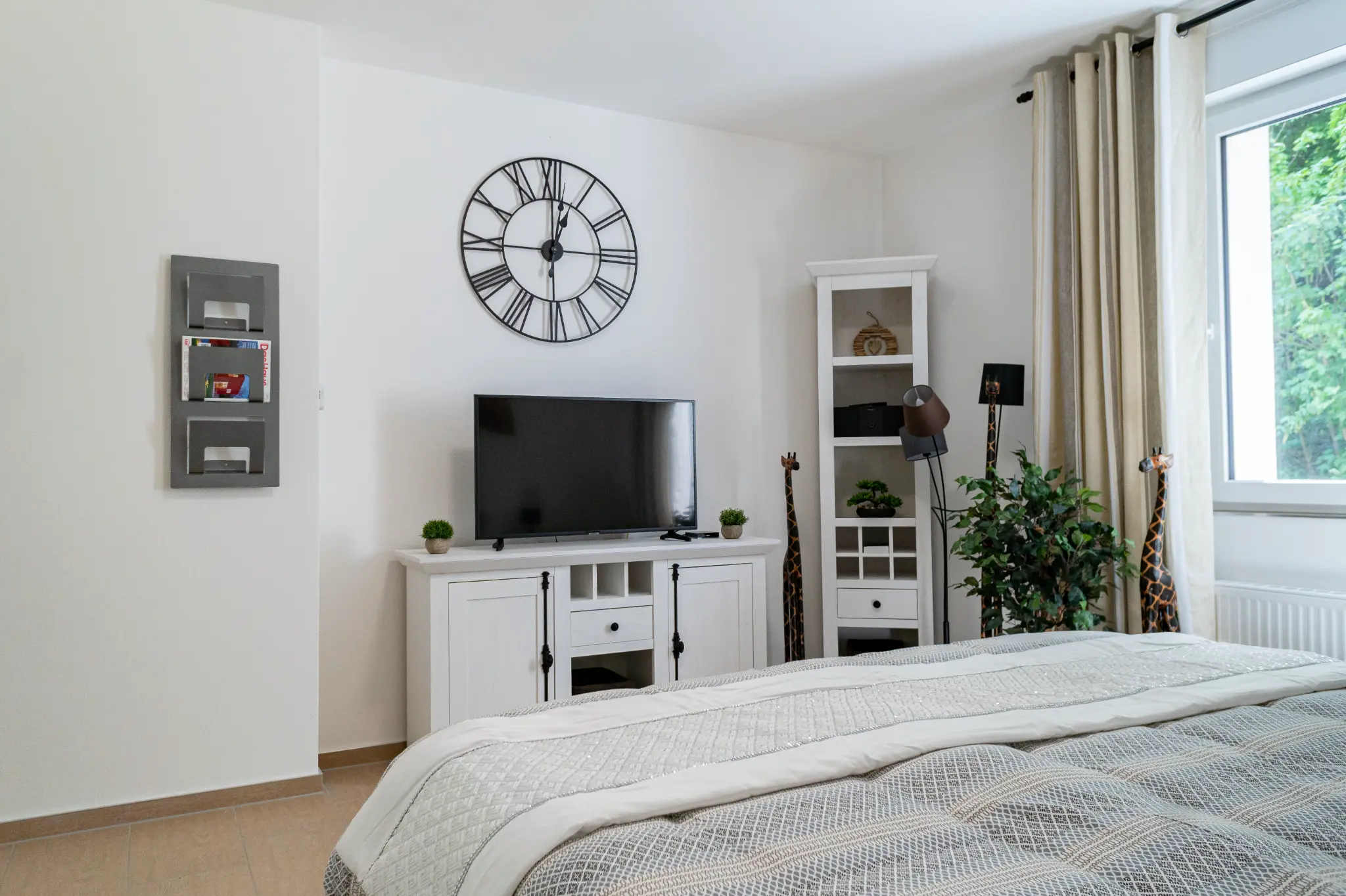 Bedroom with TV